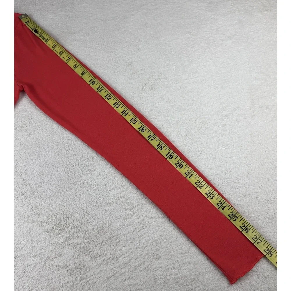 Nike Dri-Fit Red Long‎ Sleeve Athletic Dress Womens M 518438-615 Training-RARE